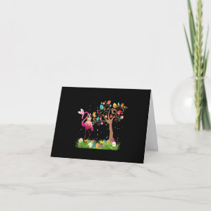 Bunny Flamingo Easter 2021   Cute Flamingo Lovers Bedankkaart