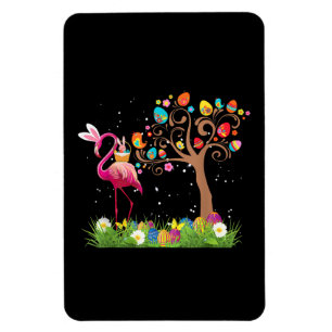 Bunny Flamingo Easter 2021   Cute Flamingo Lovers Magneet