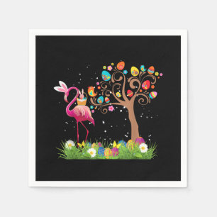 Bunny Flamingo Easter 2021 Cute Flamingo Lovers Servet