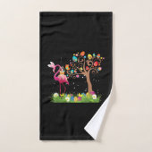 Bunny Flamingo Easter | Cute Flamingo Lovers (Serviette à main)