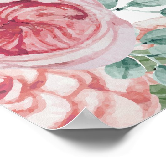 Bunny Floral Birthday Poster (Hoek)