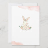 Bunny Floral First Birthday Invitation (Dos)