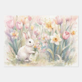 Bunny Florals for Spring-Easter  Inpakpapier Vel (Voorkant)