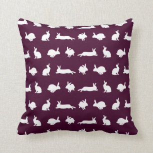 Bunny Frenzy Pillow (Bourgogne) Kussen