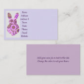 Bunny Funky dans Crazy Paisley Cartes de visite (Devant / Derrière)