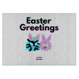 Bunny Fuzzies Glas Snijplank