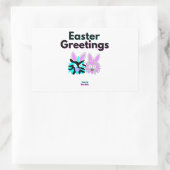 Bunny Fuzzies Rechthoek Sticker (Tas)