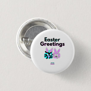 Bunny Fuzzies Ronde Button