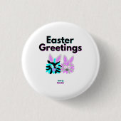 Bunny Fuzzies Ronde Button (Voorkant)