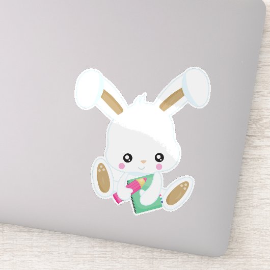 Bunny gaat naar school, stort Bunny, Boeken, Potlo Sticker (Detail)