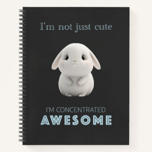 Bunny geconcentreerd Geweldige Schattig Schattig G Notitieboek
