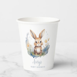 Bunny Gender Neutraal Baby shower Papieren Bekers