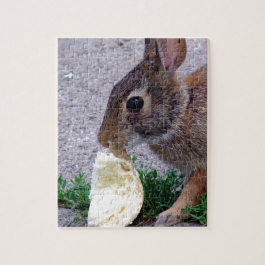Bunny gevonden brood legpuzzel (Verticaal)