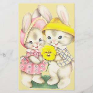 Bunny Girl + Boy Briefpapier