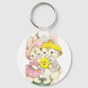 Bunny Girl + Boy Sleutelhanger