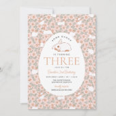 Bunny Girls de Pâques 3e Invitation d'anniversaire (Devant)