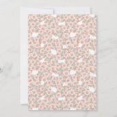 Bunny Girls de Pâques 3e Invitation d'anniversaire (Dos)