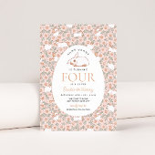 Bunny Girls de Pâques 4e Invitation d'anniversaire