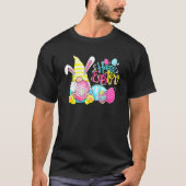 Bunny Gnome Rabbit Eggs Hunting Happy Paasdag F T-shirt (Voorkant)