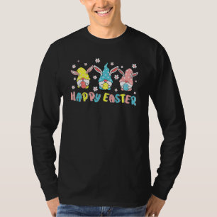 Bunny Gnome Squad Hug Paaseieren Happy Paasdag T-shirt