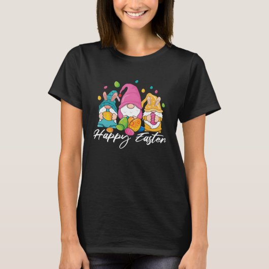Bunny Gnomes Easter Candy Happy Easter Sunday Egg  T-shirt (Voorkant)