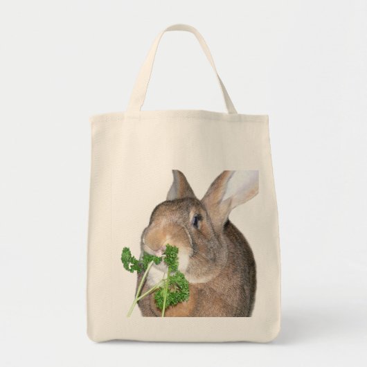 Bunny grocery bag tote bag (Voorkant)