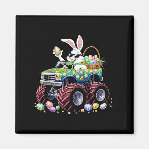 Bunny Happy Easter Monster Truck houdt van Kinder Magneet