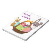 BUNNY "HAPPY EASTER" NOTITIEBLOK (Gedraaid)