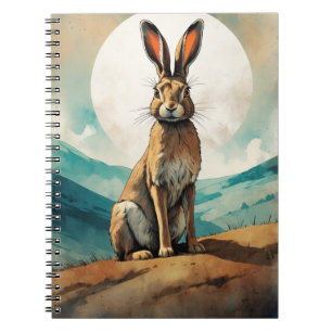 Bunny Hare onder een volle maan   Notitieboek