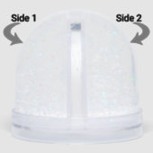 Bunny Hatching from Egg Weird Sneeuwbol (Zijkant)