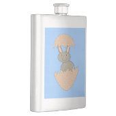 Bunny Hatching uit eiervoerflessen Heupfles (Rechts)