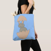 Bunny Hatching van Egg Weird Canvas tas (Dichtbij)