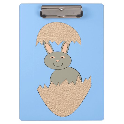 Bunny Hatching van Egg Weird Cliboard Klembord (Voorkant)