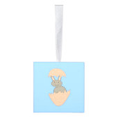 Bunny Hatching van Egg Weird Custom Ornament (Rechts)