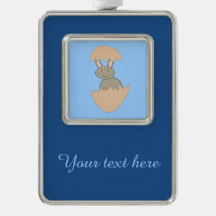 Bunny Hatching van Egg Weird Custom Ornament