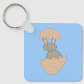 Bunny Hatching van Egg Weird Custom Sleutelhanger (Voorkant)