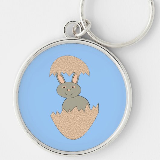 Bunny Hatching van Egg Weird Sleutelhanger (Voorkant)