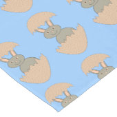 Bunny Hatching van Egg Weird Table Runner Korte Tafelloper (Hoek)
