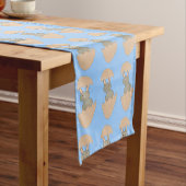 Bunny Hatching van Egg Weird Table Runner Korte Tafelloper (Voorbeeld)