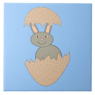 Bunny Hatching van Egg Weird Tegel Tegeltje