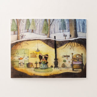 Bunny Hibernation 11x14 Puzzle (30 Big Pieces)