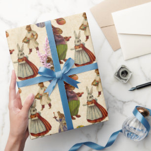  bunny Holiday party omslag Cadeaupapier