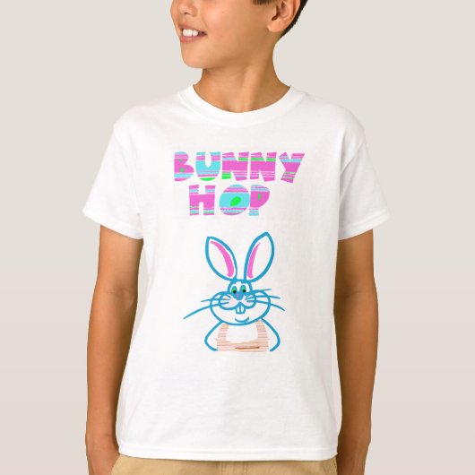BUNNY HOP EENVOUDIGER JEUGD T-SHIRT (Voorkant)