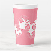 Bunny Hop Fun Latte Mok (Voorkant)
