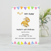 Bunny Hop Invitation Anniversaire (Debout devant)