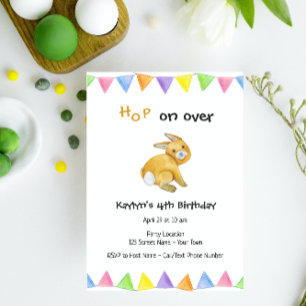 Bunny Hop Invitation Anniversaire