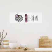 Bunny Hop Lyrics Verticaal Poster (Keuken)