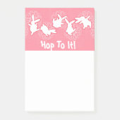 Bunny Hop To It Post-it Bloc-notes (Devant)