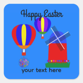 Bunny Hot Air ballon #1-2 Sticker