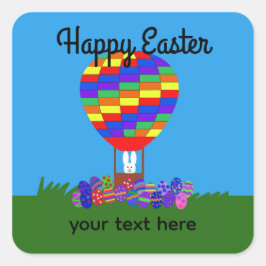 Bunny Hot Air ballon #2-2 Sticker